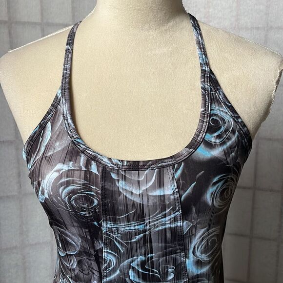 Marina Tec Dry-Wik Athletic Racerback Tank top w/Floral Design (S) - Picture 2 of 10